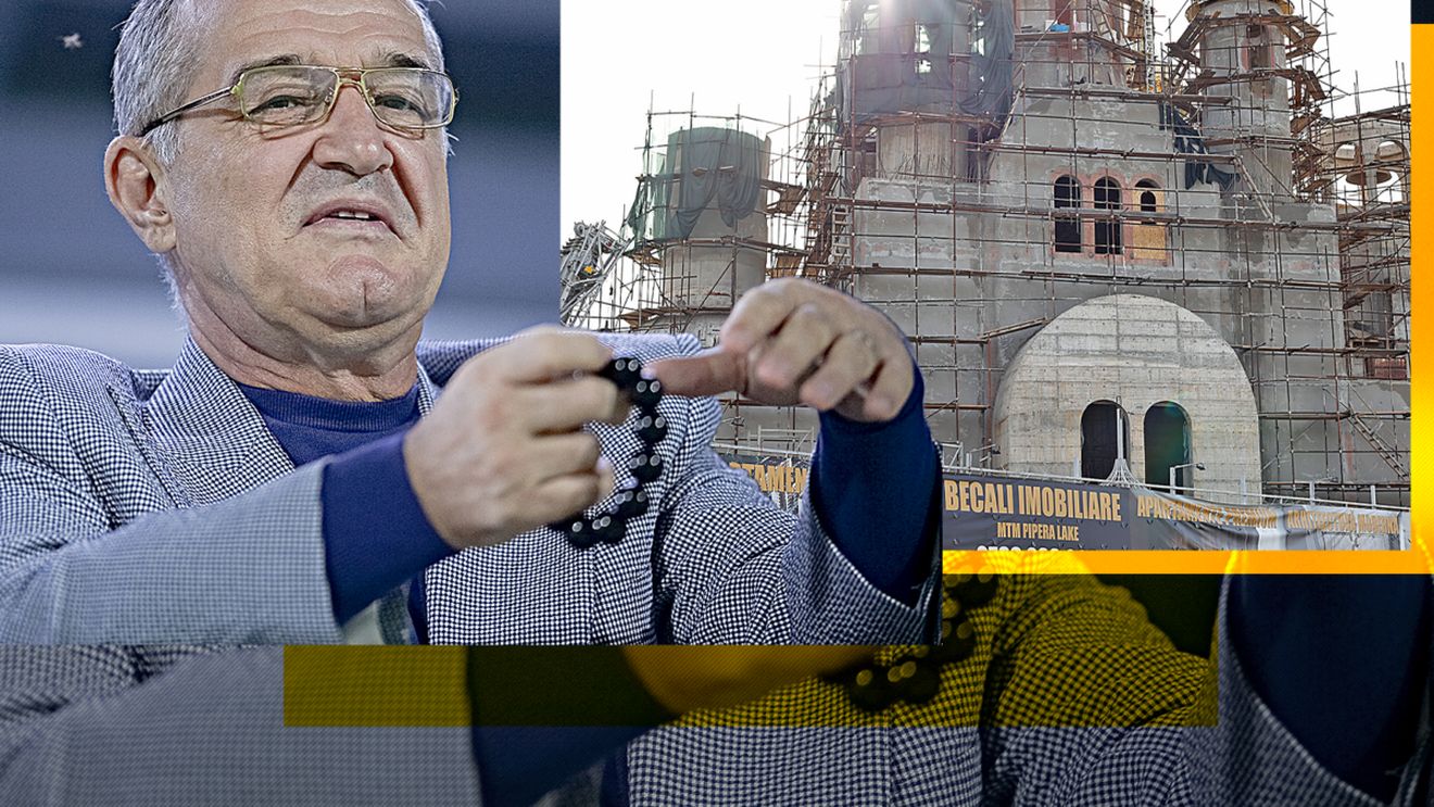 Câți bani a investit Gigi Becali în catedrala pe care a ridicat-o în Pipera - Voluntari. "Foiță de aur, vitralii..."