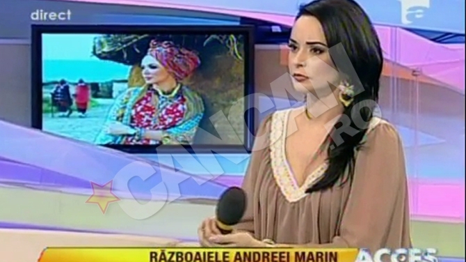 Andreea Marin, nervoasa si incercanata! Revenirea la emisiunile TV a marcat-o pe fosta Zana