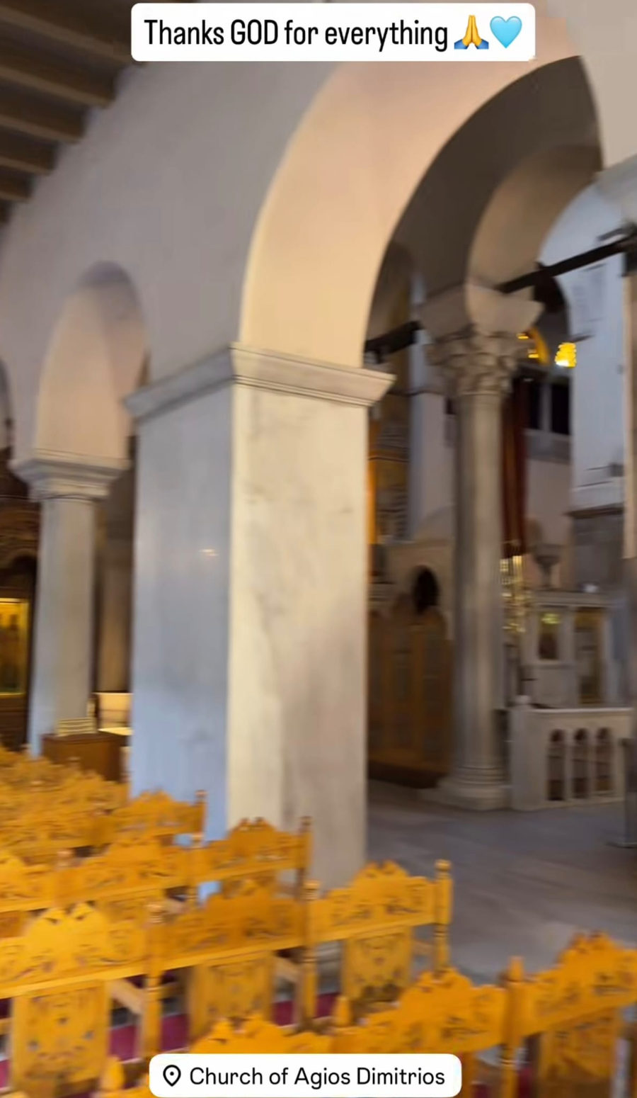 Biserica Agios Dimitrios din Salonic/ sursa foto: social media