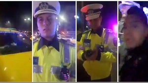 Scene ireale intre un taximetrist si un politist! A fost bagat cu forta in masina: „Bai, nu aveti voie sa faceti asa ceva! Am mana rupta!” VIDEO