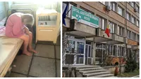 Imagini greu de privit de la Spitalul Județean de Urgență Reșița. Pacienții cu COVID stau dezbrăcați, pe holuri. FOTO