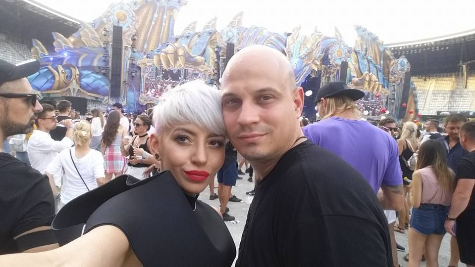 Vlad Huidu și soția lui, Giulia