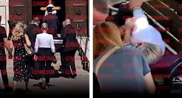 A leșinat după ce sicriul lui Ion Cernea, soțul Irinei Loghin, a ajuns la cimitirul Bellu. Cei prezenți i-au acordat ajutor pe o bancă