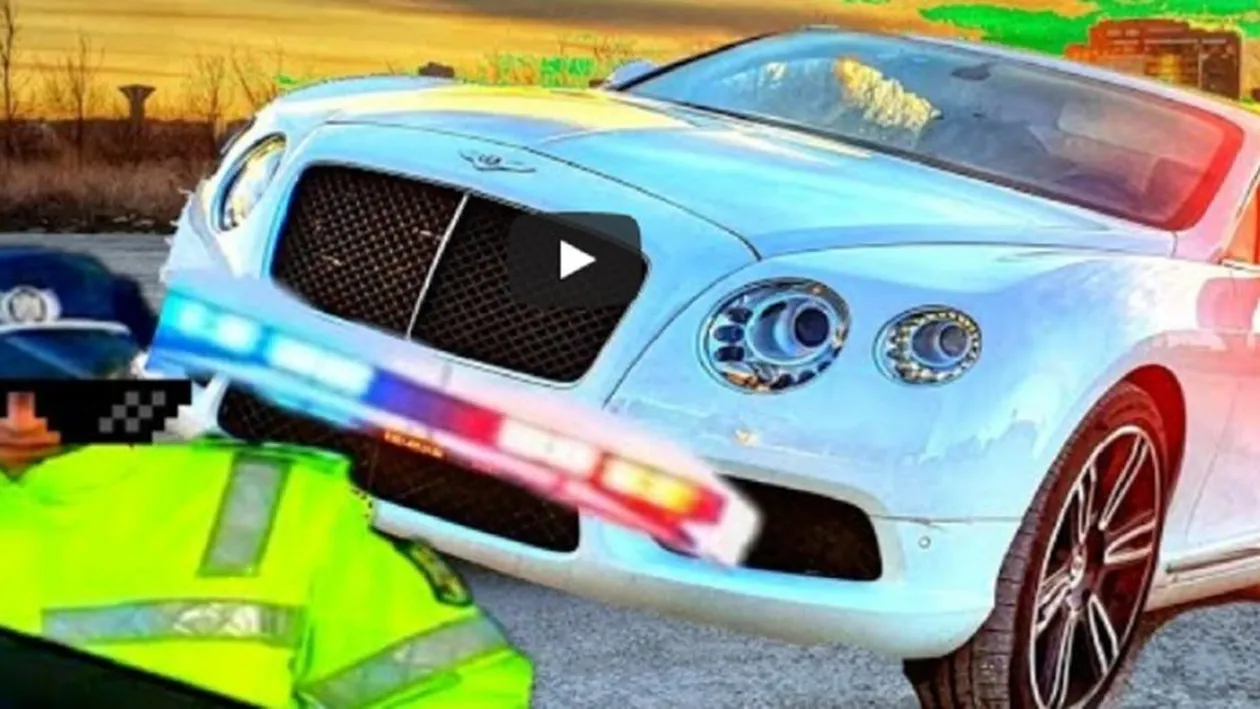 Incredibil! Ce dialog a purtat șoferul unui Bentley cu un polițist de la Rutieră. ”Dacă-mi spui asta, furi curent!”