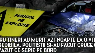 Patru tineri au murit intr-o masina ce gonea cu 220km/h. Isi petrecusera toata noaptea intr-o discoteca