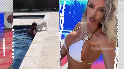 Bianca Drăgușanu se distrează la piscină cu un bărbat misterios!