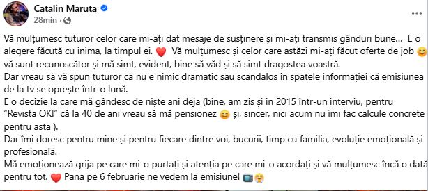 Cătălin Măruță, ofertat după plecarea de la PRO TV. Anunțul oficial al prezentatorului „La Măruță”