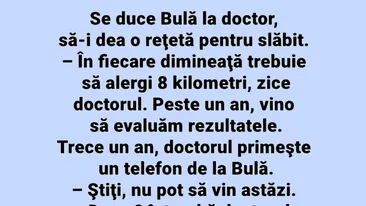 BANC | Se duce Bulă la doctor, să-i dea o rețetă pentru slăbit