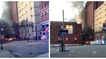 Încă un atentat lovește SUA. O rulotă a sărit în aer în orașul Nashville, din Tennessee. VIDEO