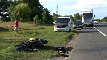 TRAGEDIE! Un motociclist de 26 de ani si-a pierdut viata din cauza unui tractorist neatent!