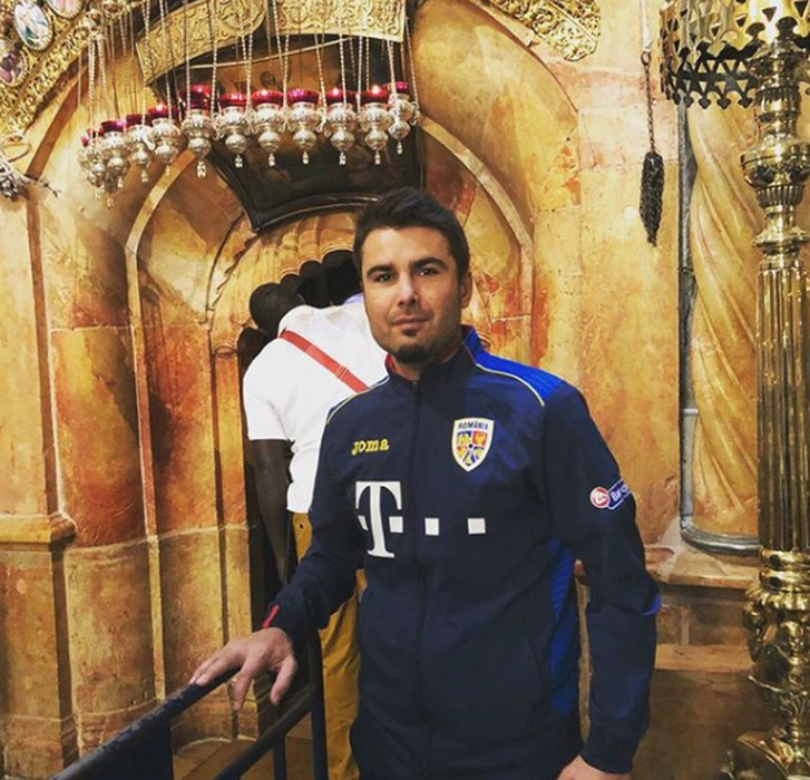 Adrian Mutu, vizită la Mormântul Sfânt. Ce mesaj a transmis “Briliantul” din Israel