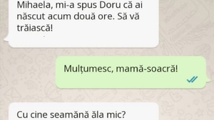 BANCUL ZILEI | ”Mihaela, mi-a spus Doru că ai născut acum 2 ore. Cu cine seamănă?”