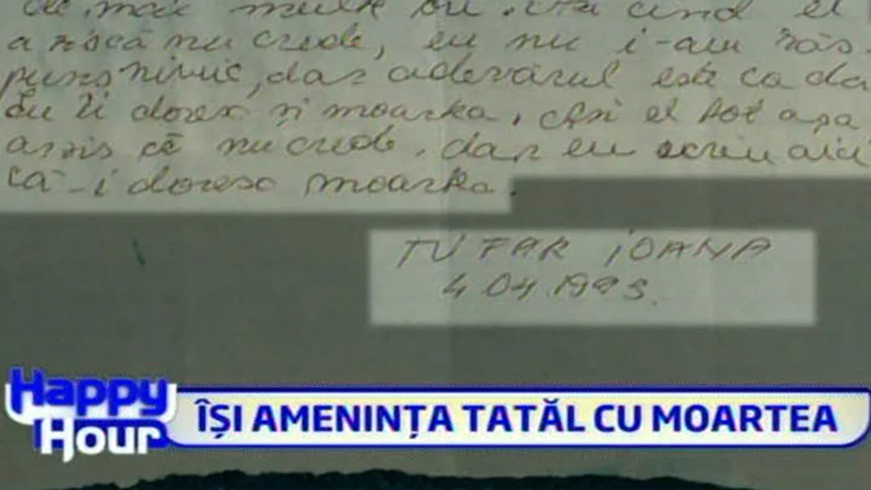 INGROZITOR! Ioana Tufaru avea dorinte incestuoase cu tatal ei! Vezi ce ganduri ascunse scria pe biletele la doar 15 ani!