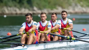 România, medaliată la Mondialele de Canotaj. Echipajul masculin de patru vâsle a câștigat argintul