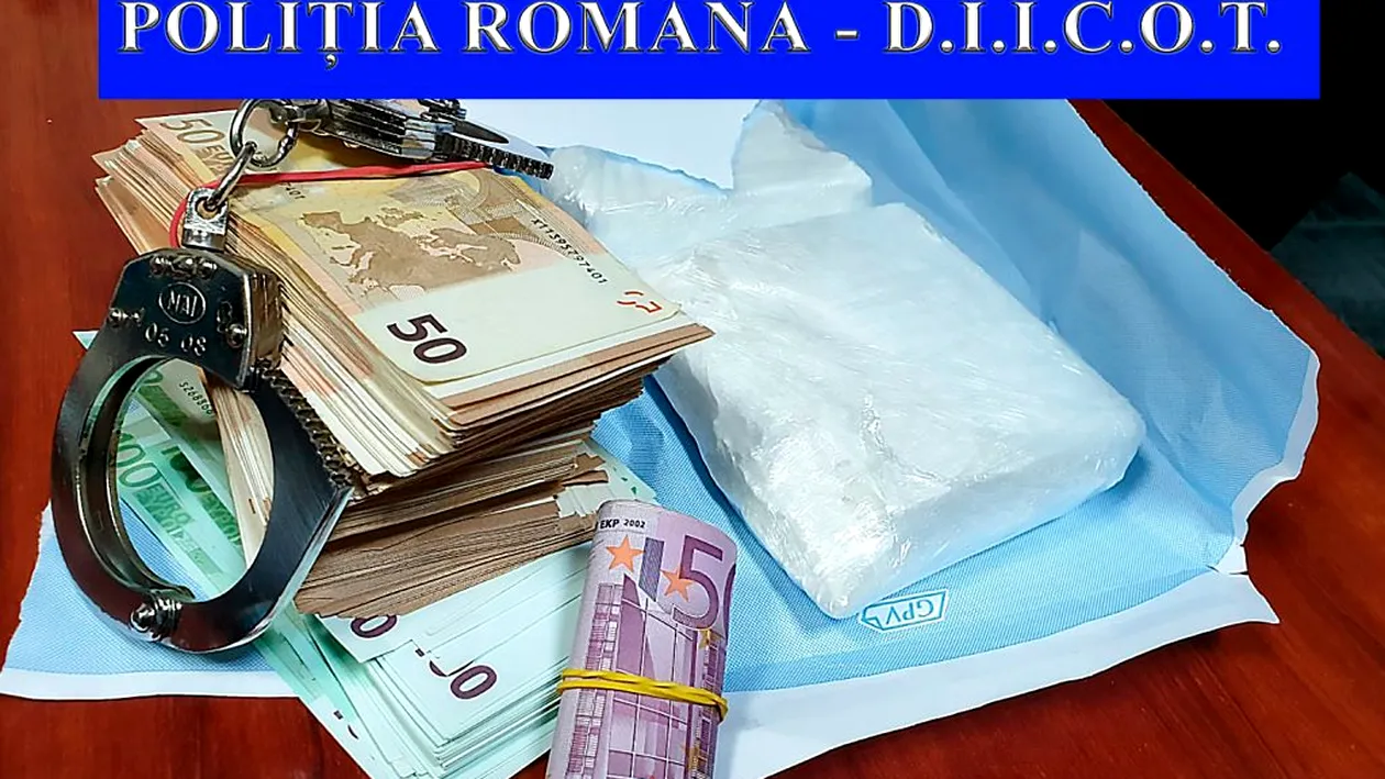 Captură-record la Iași. Patronul unei firme de transport aducea cocaină din Marea Britanie și o vindea cu 45.000 de euro kilogramul