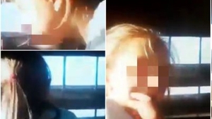 Imagini șocante în Arad! O fetiță de 6 ani a fost filmată în timp ce conducea o maşină pe câmp