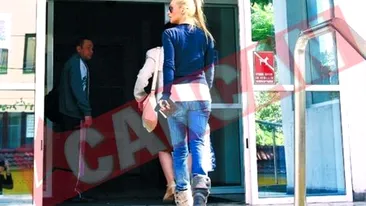 Andreea Spataru a fost la spital cu fetita sa