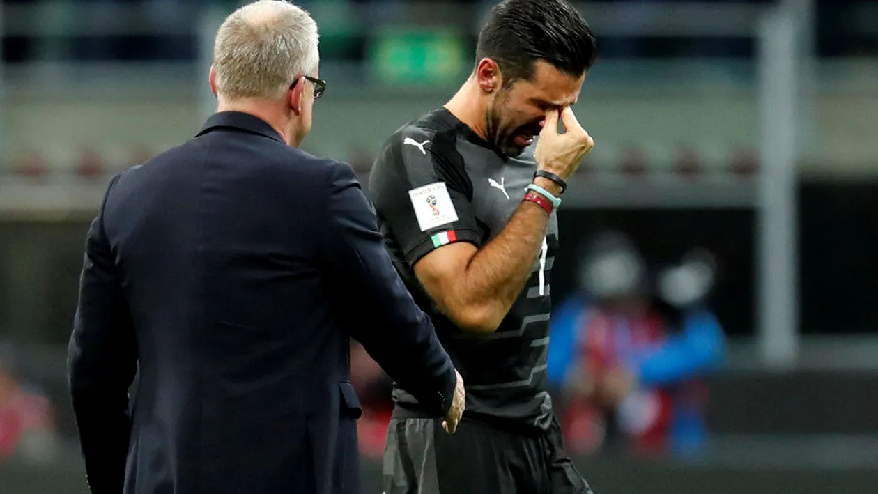 Bufon, în lacrimi după ce Italia a ratat calificarea la Mondial!