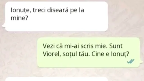 Bancul începutului de săptămână | Ionuţe, treci diseară pe la mine?