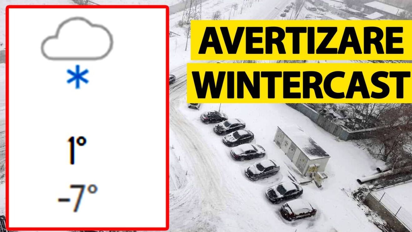 Avertizare "wintercast" emisă de meteorologii Accuweather în București. La ce oră începe să ningă