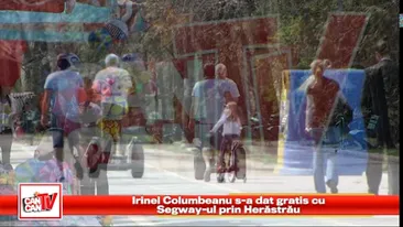 Irinel Columbeanu s-a dat gratis cu Segway-ul prin Herastrau!