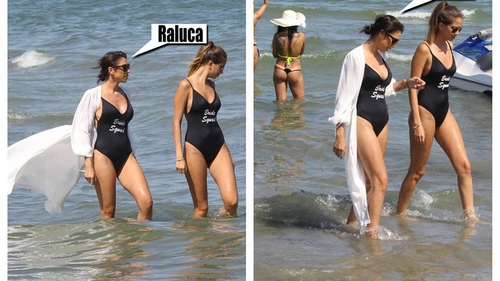 VIDEO EXCLUSIV. Soţia lui Pepe şi-a făcut de cap cu fetele la mare!