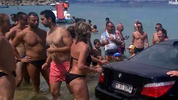 Ce a facut acest roman pe o plaja din Grecia intrece orice imaginatie. Turistii s-au strans in jurul BMW-ului si...
