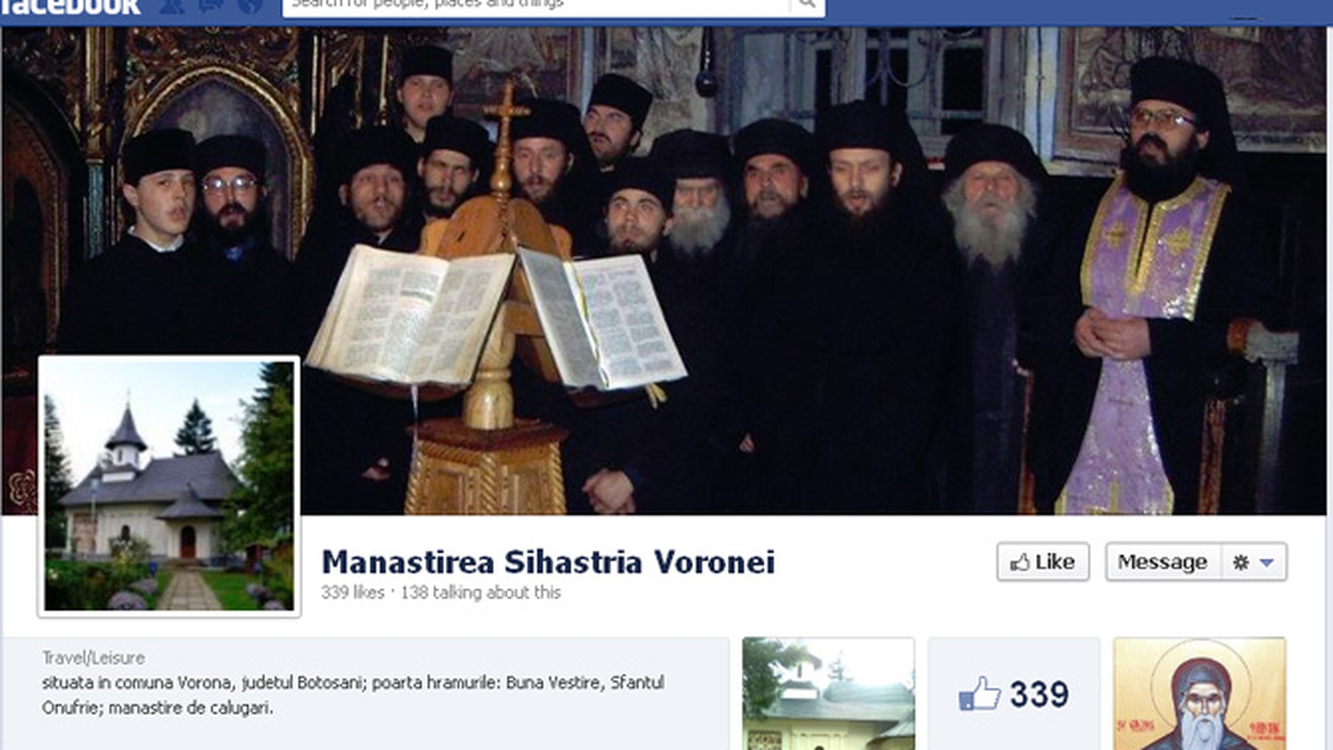 Doar Dumnezeu nu are cont pe Facebook! Staretul unei manastiri din Botosani cheama credinciosii la slujba si primeste acatiste pe site-ul de socializare!