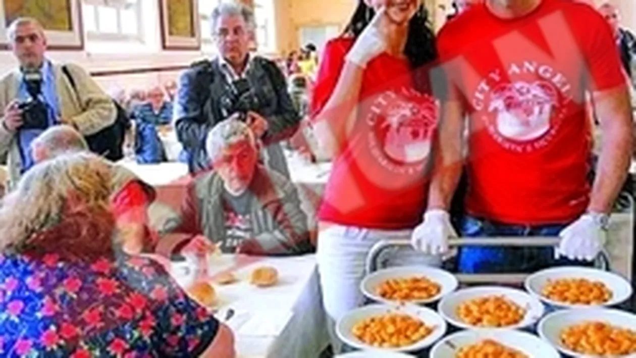 Ramona Badescu a gatit pentru saraci