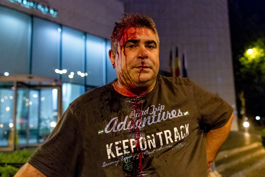 Incidente la protestul diasporei, in Bucuresti, Vineri, 10 August 2018. Inquam Photos /