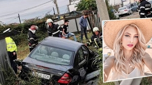 Andreea Bălan, strigăt disperat de ajutor după un accident rutier cumplit. Mercedes-ul s-a făcut praf