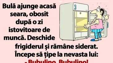 BANCUL ZILEI | Bubulino, unde-s cele 12 beri din frigider?