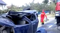 Accident grav în Argeș. Patru oameni au fost răniți, un bărbat este inconștient - VIDEO