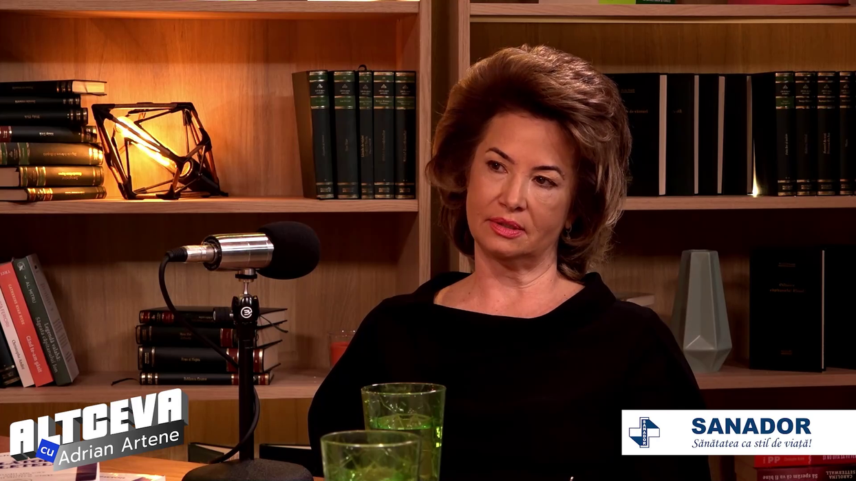 Liana Voiculescu este invitata săptămânii în podcastul "ALTCEVA cu Adrian Artene", difuzat pe canalul de YouTube dedicat (Foto: captură video)