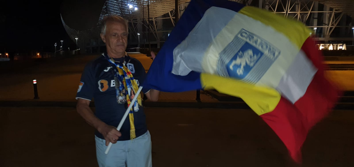 Ion Popa a venit din Băilești doar ca să stea la poarta stadionului în timpul meciului echipei favorite