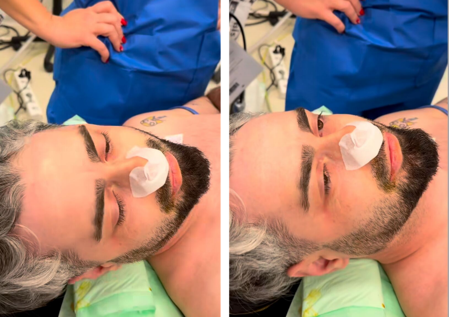 Radu Bucălae, pe patul de spital. Sursă foto: Instagram
