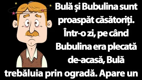 BANC | Bulă și Bubulina sunt proaspăt căsătoriţi