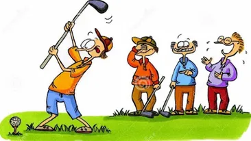 BANC| Patru bătrâni s-au dus la un club să joace golf