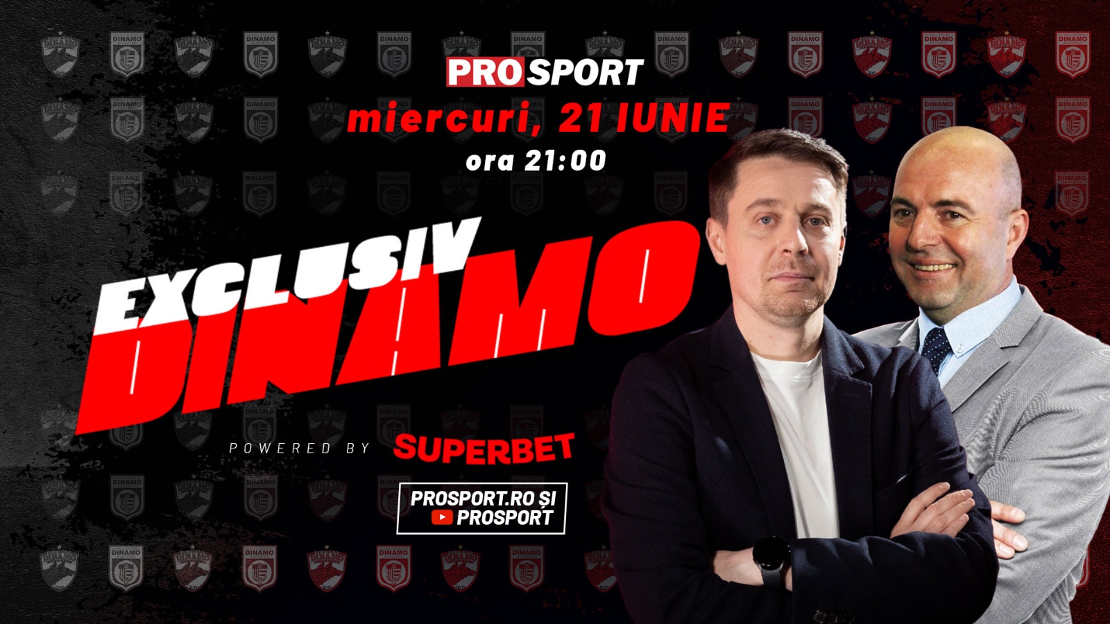 Miercuri, 21 iunie, a treia ediție de EXCLUSIV DINAMO! Dorin Iacob, administratorul Red&White, societate ce deține pachetul majoritar de acțiuni din „Groapă”, prezent în platou alături de Cătălin Mureșanu