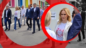 Apariție de senzație la vot a Gabrielei Firea, alături de Ciolacu! Mesajul de pe tricou a scos-o în evidență!