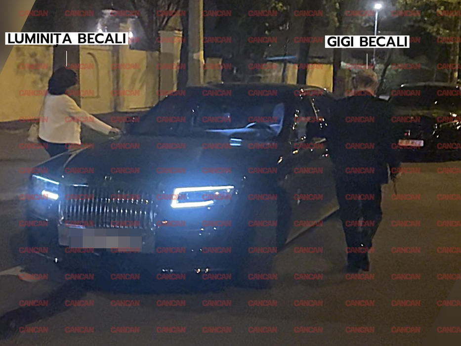 Luminița și Gigi Becali s-au urcat în Rolls-ul de jumătate de milion de euro și au plecat către casă (Foto: CANCAN.RO)
