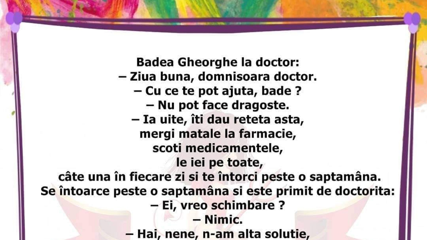 BANC | Badea Gheorghe, la doctor
