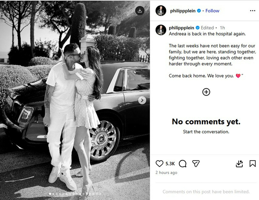 Andreea Sasu și Philipp Plein