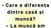 BANCUL DE LUNI | Care e diferența dintre casă și muncă