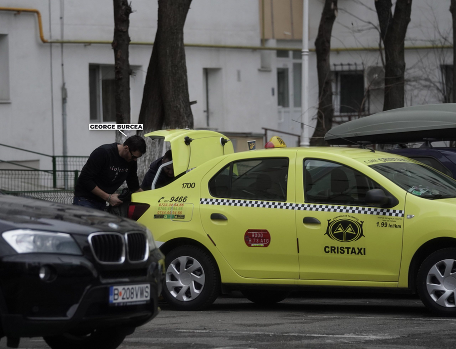 Soțul vedetei a fost ajutat de șoferul taxiului