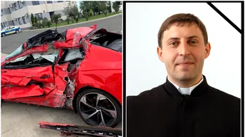 Tragedie pe A1. Preotul Remus Dobra a murit într-un accident rutier. Autoturismul său s-a izbit de un TIR