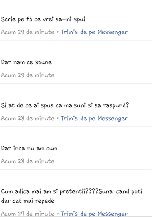 Convorbirile de pe Facebook dintre profesor şi eleva cu care ar avea o relaţie de mai bine de doi ani