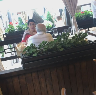 Dan Voiculescu și fiica sa, Camelia, au ieșit la un prânz în doi, la un restaurant select din Capitală