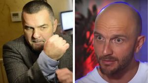 Cătălin Bordea și Leonard Doroftei, dispută aprinsă la un eveniment! Fostul boxer i-a rupt tricoul câștigătorului de la America Express