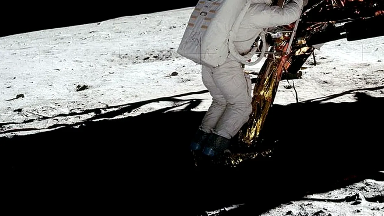 49 de ani de la aselenizare. Neil Armstrong și Edwin „Buzz” Aldrin, primii oameni care au pășit pe Lună